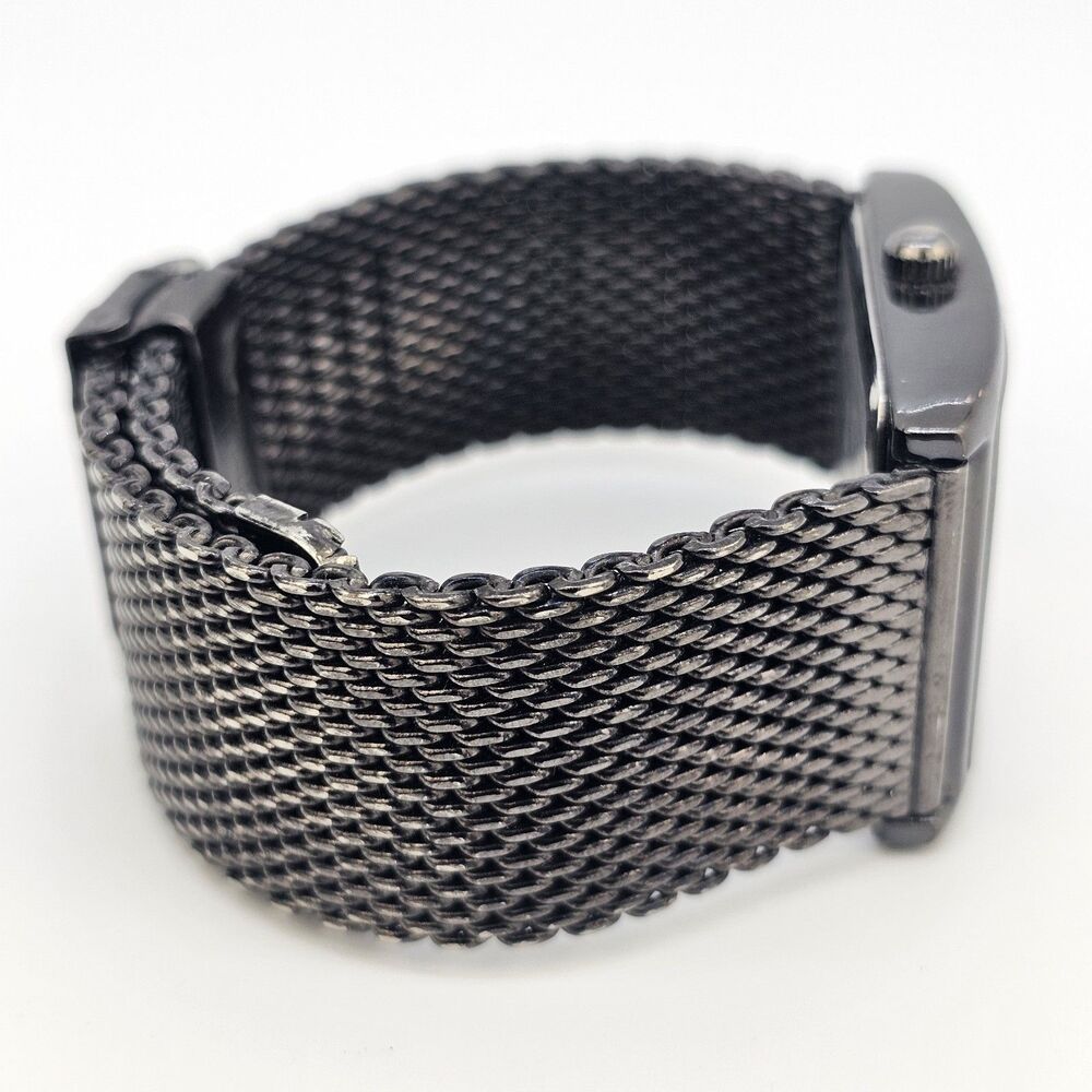 Geneva Men's Watch 34MM Brown‎ Dial Brown Mesh Bracelet Bands New Battery - Picture 9 of 12